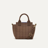 The Mini Handbag - Cocoa Houndstooth