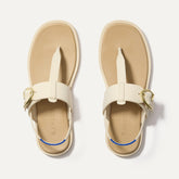 The T–Strap Sandal - Cream Puff