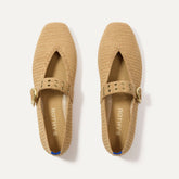 The Max Buckle Mary Jane - Tan Woven