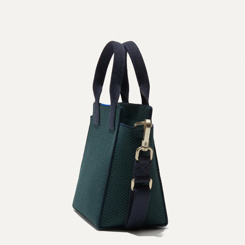 The Mini Handbag - Cedar Herringbone