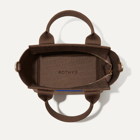 The Mini Handbag - Cocoa Houndstooth