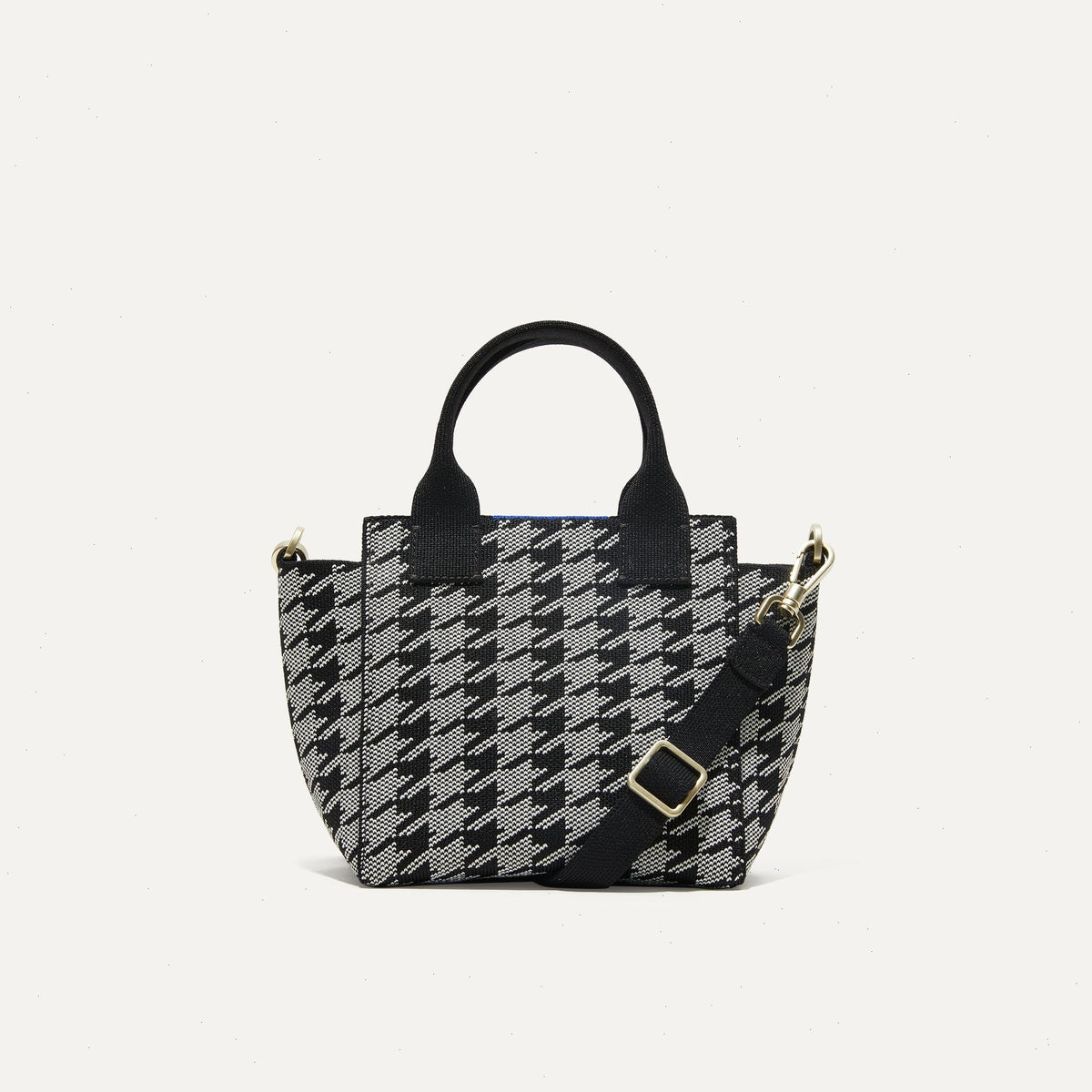 The Mini Handbag - Grey Houndstooth