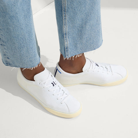 The Lace Up Sneaker - Bright White