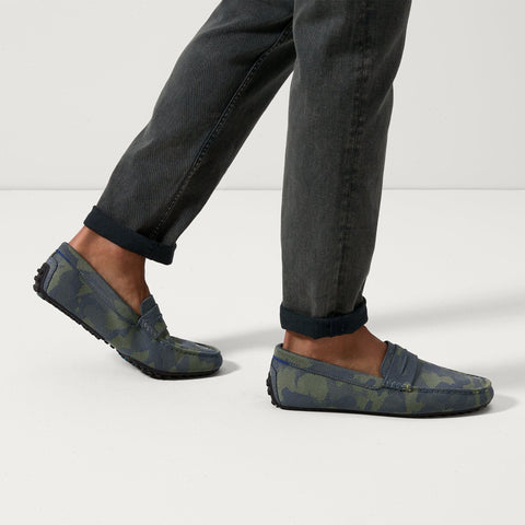 The Driving Loafer - Forest Camo