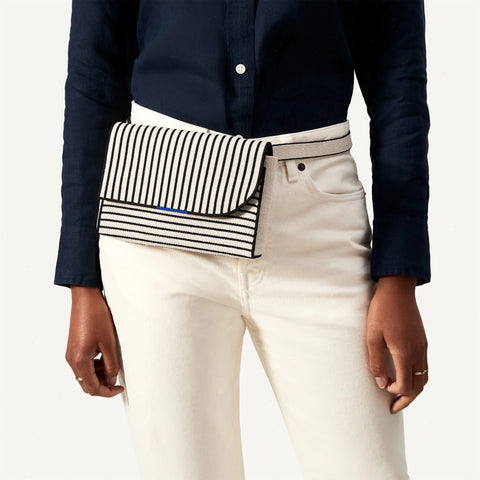 The Belt Bag - Black and Beige