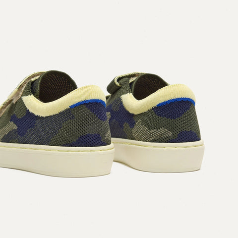 The Kids Strap Sneaker - Spruce Camo
