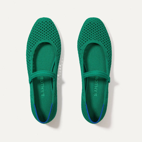 The Square Mary Jane - Clover Mesh