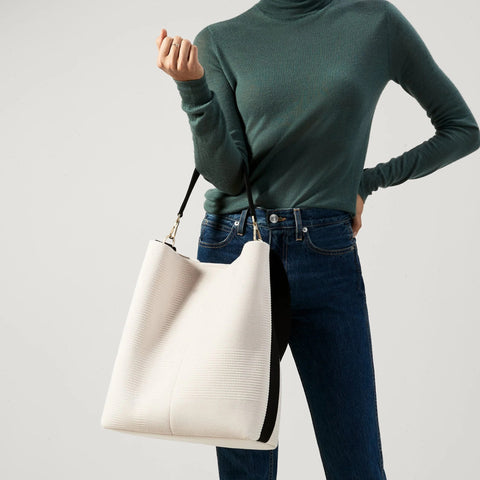 The Bucket Bag - Pearl White