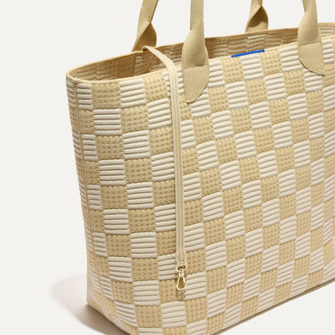 The Lightweight Tote - Checker Sand