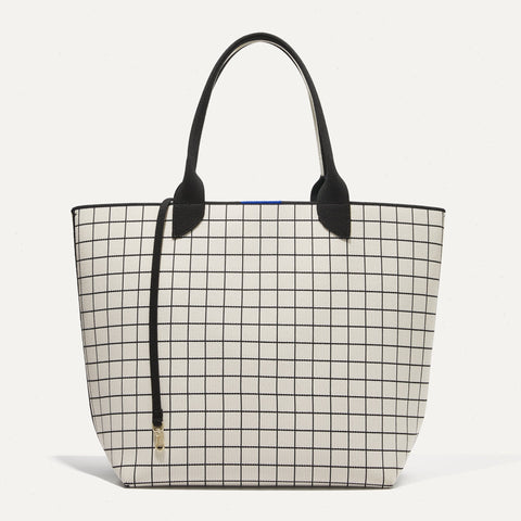 The Lightweight Tote - White Windowpane