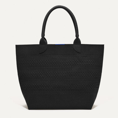 The Lightweight Tote - Black Crochet