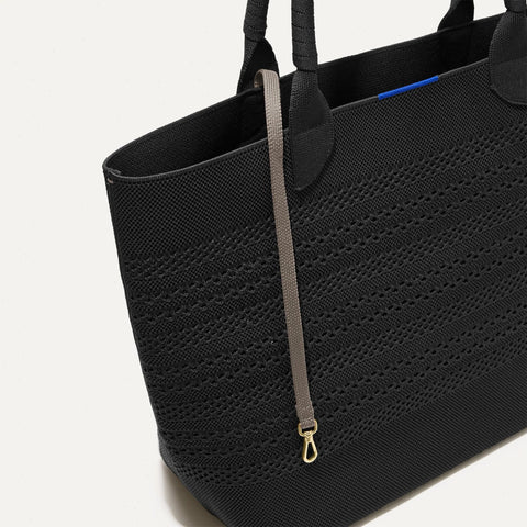 The Lightweight Tote - Black Crochet