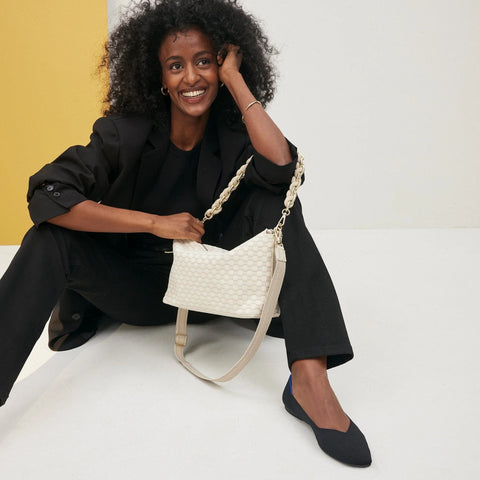 The Shoulder Strap - White Chain