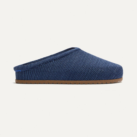 The Casual Clog - Blue Raffia-Knit