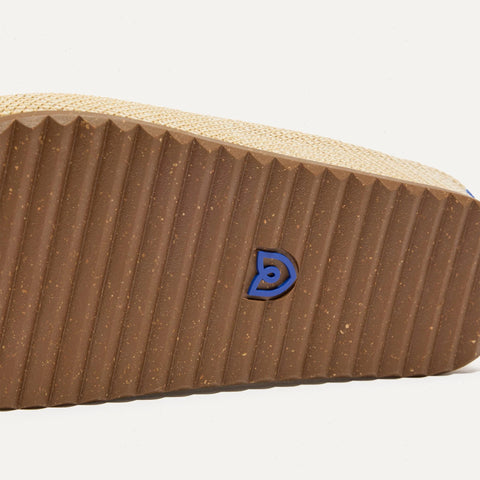 The Casual Clog - Pelican Raffia-Knit