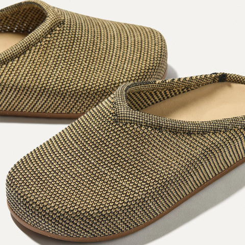 The Casual Clog - Toffee Raffia-Knit