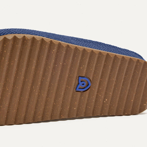 The Casual Clog - Blue Raffia-Knit