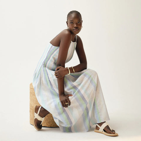 The T–Strap Sandal - Cream Puff