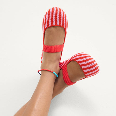 The Kids Mary Jane - Cherry Stripe