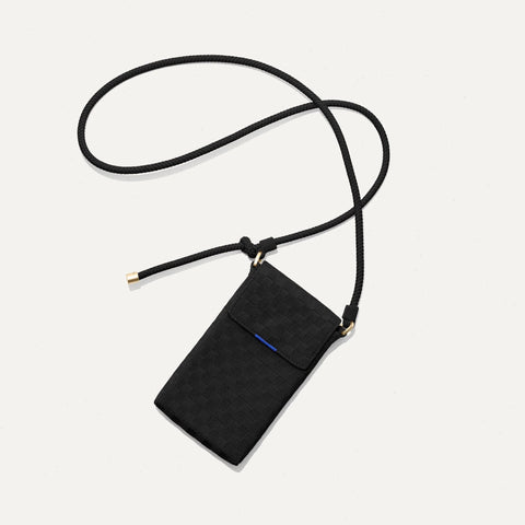 The Phone Crossbody - Black Sand
