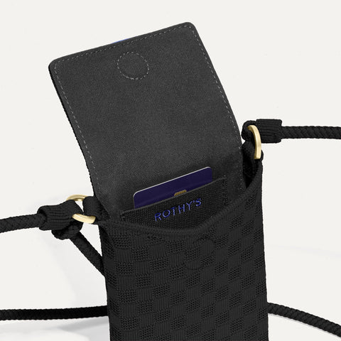 The Phone Crossbody - Black Sand