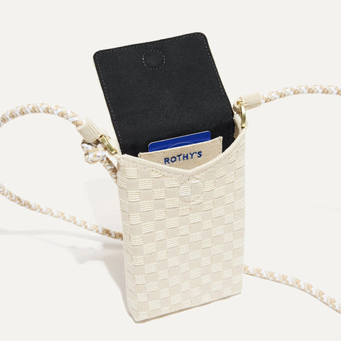 The Phone Crossbody - White Sand
