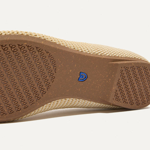 The Max Square Mary Jane - Cream Raffia-Knit