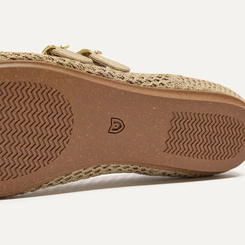 The Double Buckle Mary Jane - Dune Mesh