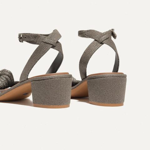 The Knot Sandal - Silver Sand
