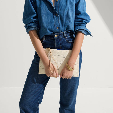 The Wristlet - Ivory Perf