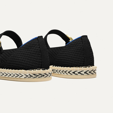 The Espadrille Mary Jane - Black