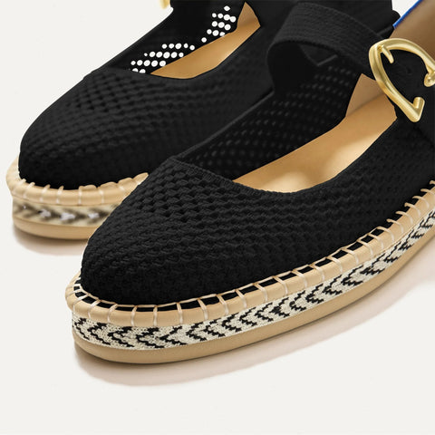 The Espadrille Mary Jane - Black