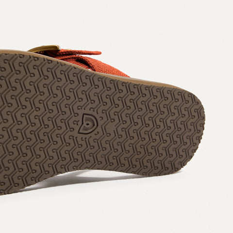 The T–Strap Sandal - Brick