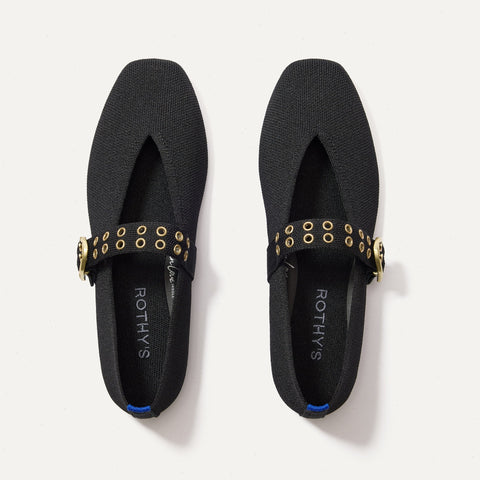 The Max Buckle Mary Jane - Black