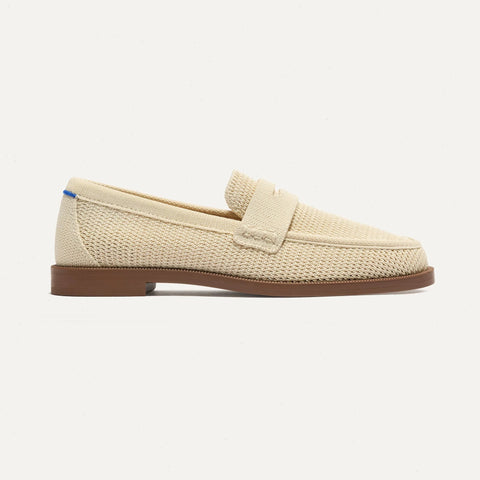 The Penny Loafer - Conch Raffia-Knit