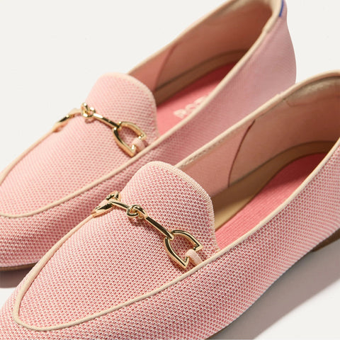 The Double Bit Loafer - Peach Pink