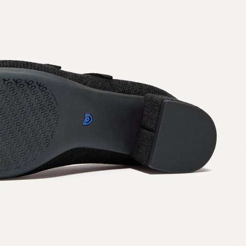 The ReVelvet™ Double Buckle Mary Jane Heel - ReVelvet™ Black