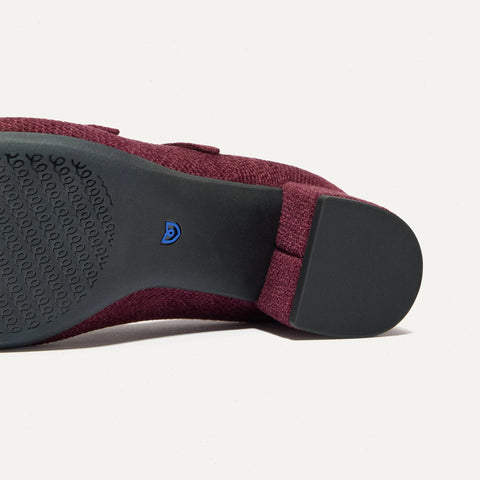 The ReVelvet™ Double Buckle Mary Jane Heel - ReVelvet™ Syrah