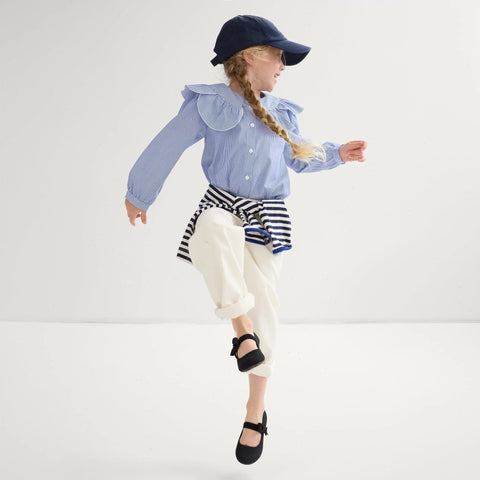 The Kids Tux Bow Mary Jane - Black