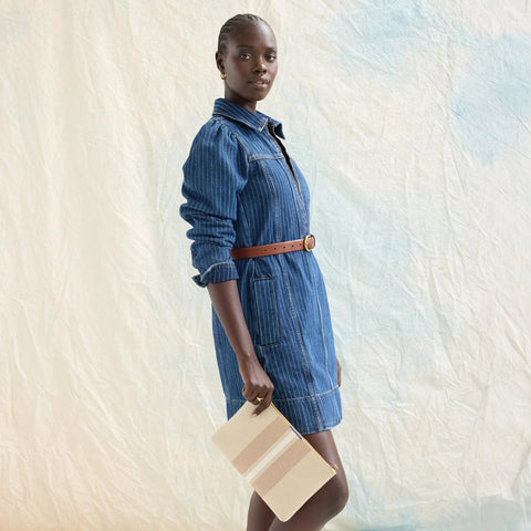 The Convertible Clutch - Oat Latte